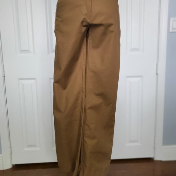 NWOT - Mango Dress Pants Sz 4 Dark Camel Color - Picture 2 of 16